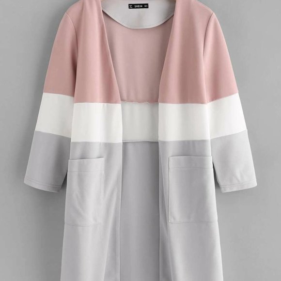 SHEIN Jackets & Blazers - SHEIN Patch Pocket Cut And Sew Coat